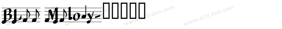BLUE Melody字体转换